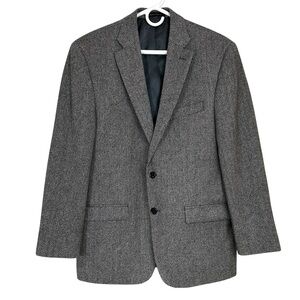 Men’s 40R Lauren Ralph Lauren Black And White Herringbone Sport Coat